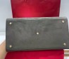 Женская замшевая сумка Salvatore Ferragamo серая 38х24 2025