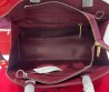 Женская замшевая сумка Salvatore Ferragamo бордовая 38х24 2025
