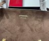 Женская замшевая сумка Salvatore Ferragamo коричневая 38х24 2025