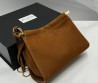 Женская сумка из нубука Alaia коричневая 23х14х9 2025
