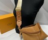 Женская замшевая сумка Tod's коричневая 24х17х9 2025