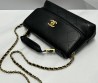 Женская кожаная сумка Chanel черная 28х17х7 2025