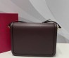 Женская кожаная сумка Valentino коричневая 24х18х7 2025