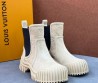 Женские кожаные ботинки Louis Vuitton Ruby бежевые 2025