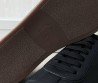Мужские кожаные кроссовки Brunello Cucinelli черные с коричневой подошвой 2025