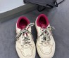 Женские кожаные кроссовки Balenciaga Hamptons Medium Worn-out белые с фиолетовым 2025