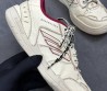 Женские кожаные кроссовки Balenciaga Hamptons Medium Worn-out белые с фиолетовым 2025