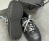 Женские кожаные кроссовки Balenciaga Hamptons Medium Worn-out черные 2025