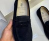 Мужские замшевые лоферы Brunello Cucnelli темно-синие 2025