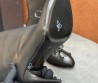 Женские кожаные ботильоны Alaia черные с бантиком каблук 9 см 2025