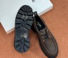 Женские кожаные ботинки Celine Triomphe коричневые на платформе 2025