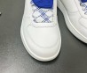 Мужские кожаные кроссовки Burberry белые с синими элементами 2025