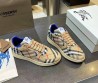 Мужские текстильные кроссовки Burberry бежевые в клетку 2025