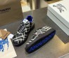 Мужские текстильные кроссовки Burberry черные с белым в клетку 2025