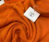 Женский кашемировый свитер Hermes оранжевый 2025