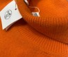 Женский кашемировый свитер Hermes оранжевый 2025