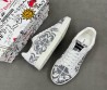 Мужские текстильные кеды Dolce & Gabbana белые с серыми узорами 2025