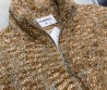 Женская кашемировая куртка Chanel на пуху коричневая 2025
