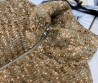 Женская кашемировая куртка Chanel на пуху коричневая 2025