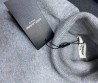 Женский кашемировый джемпер Saint Laurent серый с брошью 2025