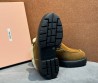 Женские замшевые ботинки Miu Miu коричневые на меху 2025