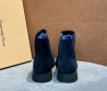Женские замшевые ботинки Gianvito Rossi синие на меху 2025