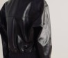Женская кожаная куртка Bottega Veneta черная 2025
