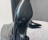 Женские кожаные сапоги Toteme черные глянцевые каблук 4 см 2025