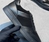 Мужские комбинированные кроссовки Stefano Ricci черные с черной подошвой 2025