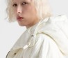 Женский пуховик Prada белый с капюшоном 2025