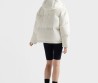 Женский пуховик Prada белый с капюшоном 2025