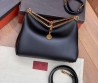 Женская кожаная сумка Etro 28х20х11 черная 2025