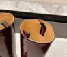 Женские кожаные сапоги Gucci бордовые глянцевые 2025