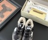 Женские комбинированные кроссовки Golden Goose серые с мехом 2025