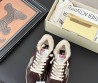 Женские замшевые кроссовки Golden Goose коричневые с мехом 2025