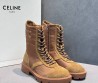 Женские комбинированные ботинки Celine Margaret коричневые 2025