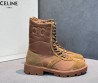 Женские комбинированные ботинки Celine Margaret коричневые 2025