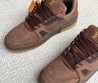 Мужские кроссовки Louis Vuitton Trainer коричневые замшевые 2025