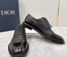 Мужские кожаные туфли Christian Dior черные с глянцевым носком 2025