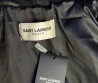 Женская кожаная куртка Saint Laurent черная приталенная 2025