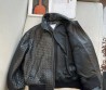 Мужская кожаная куртка Bottega Veneta Intrecciato черная с эффектом плетения 2025