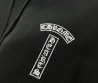 Женское худи Chrome Hearts черное с белыми надписями 2025