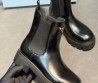 Женские кожаные ботинки челси Prada черные 2025