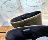Женские кожаные укороченные сапоги Prada коричневые с потертостями 2025
