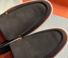 Мужские кожаные лоферы Santoni коричневые с оранжевым 2025