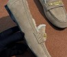 Женские замшевые мокасины Christian Dior Alps бежевые на меху 2025