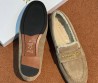 Женские замшевые мокасины Christian Dior Alps бежевые на меху 2025
