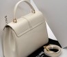 Женская кожаная сумка Celine белая 27х20 см 2025