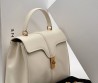 Женская кожаная сумка Celine белая 27х20 см 2025