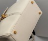 Женская кожаная сумка Celine белая 27х20 см 2025